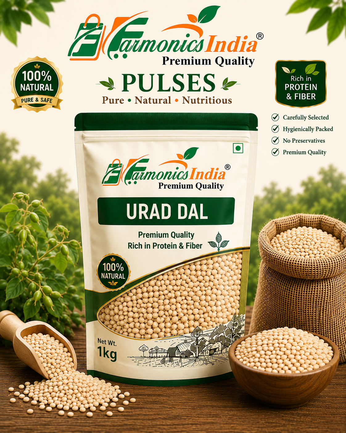 Farmonics India Urad Dal