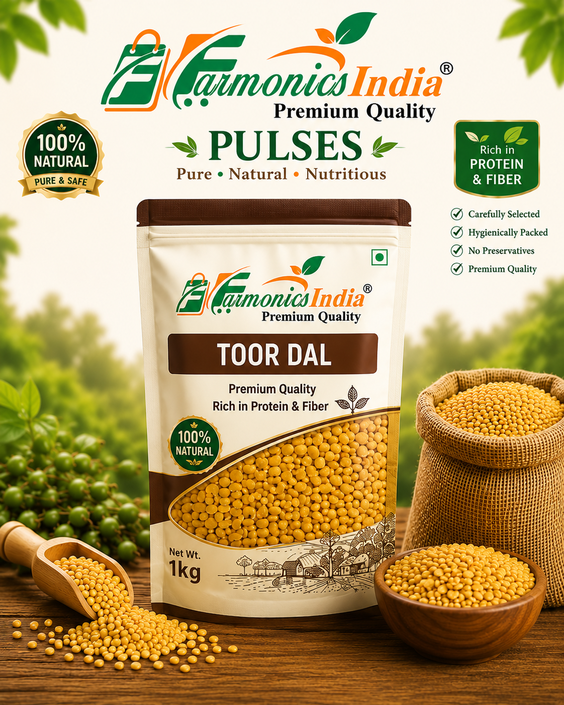 Farmonics India Toor Dal