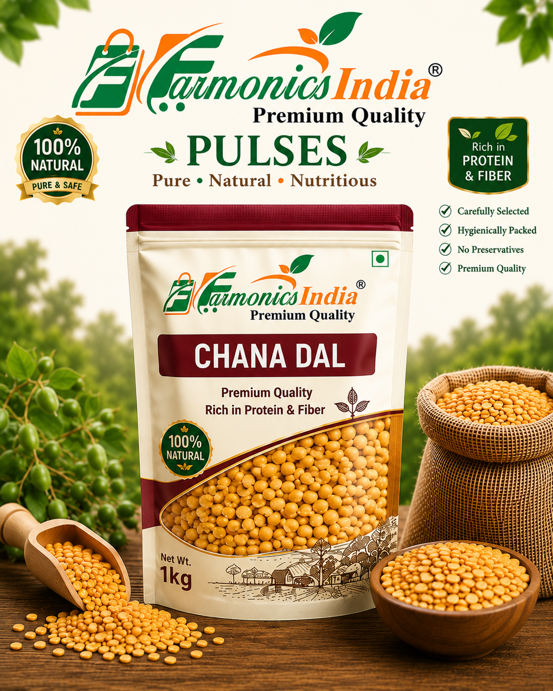 Farmonics India Chana Dal