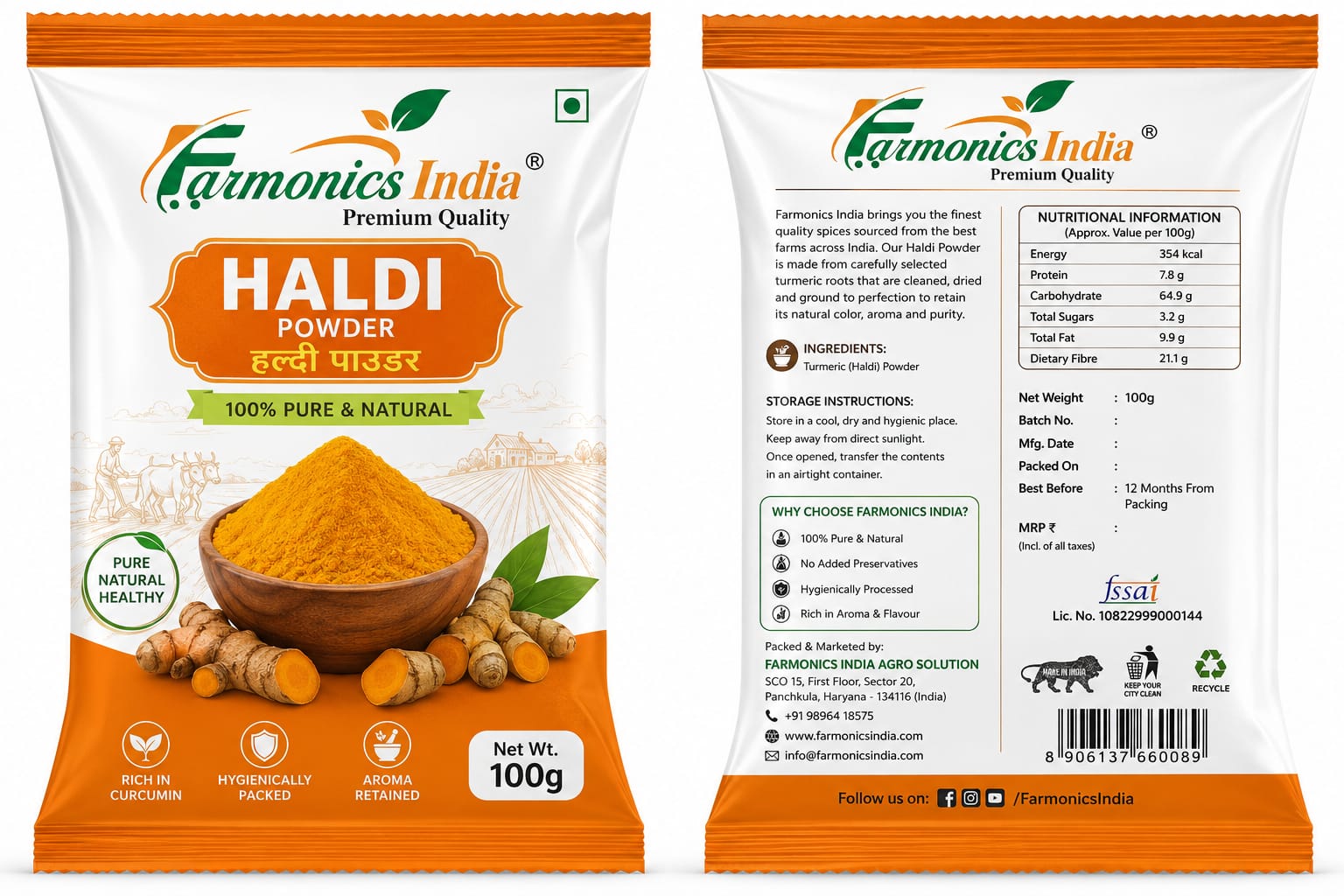 Farmonics India Haldi Powder